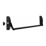 Serrure anti - panique universelle barre 1 point - tesa - noire