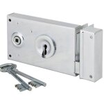Serrure applique bricard horizontale pour porte portail axe 58 mm droite Serrure applique bricard horizontale pour porte portail axe 58 mm droite