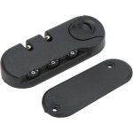 Serrure  bagages, loquet de verrouillage en alliage de zinc  3 chiffres en plastique aspect givr noir ...