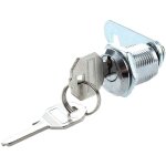 Serrure batteuse a came barillet pour boite aux lettres tiroir 20mm + 2 cles