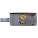 Serrure blind�e de rideau m�tallique � cylindre rond 190x80mm acier zingu� - viro - vir4201