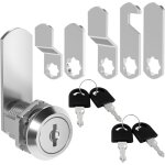 Serrure de bo�te aux lettres de 16 mm, serrure de casier avec 5 plaques de verrouillage diff�rentes et ...