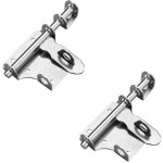 Serrure � boulon en acier inoxydable, loquets de porte de s�curit� avec trou de cadenas pour portes, ...