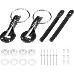 Serrure de capot de voiture, kit de verrouillage des goupilles de capot, verrouillage universel � goupille ...