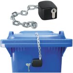 Serrure � cha�ne pour seaux poubelles 80l - 1100l