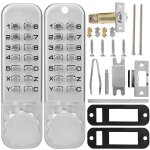 Serrure  code mcanique mini - scurit par mot de passe - verrou numrique compact - installation facile ...