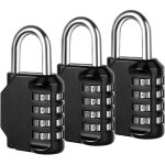 Serrure � combinaison, cadenas � combinaison � 4 chiffres pour casier de sport, cl�ture, bo�te � outils, ...