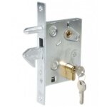 Serrure � crochet 447 - ibfm argent 72 60 inclus 72 galvanis� sans