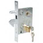 Serrure � crochet 447 - ibfm argent 72 60 inclus 72 galvanis� sans