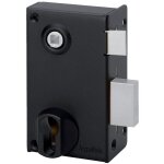 Serrure � cylindre europ�en saint pierre verticale � fouillot coloris noir main droite r�versible - devismes ...