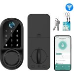 Serrure � empreinte digitale intelligente - wifi, serrure �lectronique � mot de passe avec �cran tactile, ...