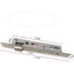 Serrure  encastrer monopoint de porte de jardin 92mm en acier inoxydable - rapanda