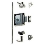 Serrure espagnolette - axe : 35 mm - sens : r�versible - d�cor : nickel� junie