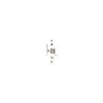 Serrure espagnolette pour demi cylindre europ�en - d�cor : nickel� junie