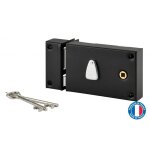 Thirard - serrure horizontale en applique � cl� � fouillot pour portail, gauche, axe 56mm, 140x88mm, ...