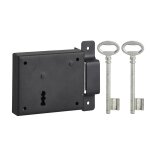 Thirard - serrure horizontale en applique  cl pour porte de cave, pne seul, droite, axe 60mm, 95x76mm, ...