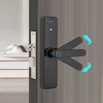 Serrure intelligente, poigne de porte intelligente avec serrure  empreinte digitale, serrure biomtrique ...