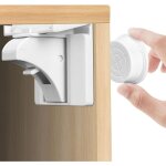 Serrures magn�tiques pour armoires et tiroirs, 12 serrures avec 3 cl�s, serrure magn�tique invisible, ...