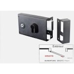 Serrure monopoint horizontale a fouillot  cylindre europen (livre sans cylindre) 30x50mm - droite ...