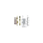 Cisa - serrure  mortaiser logo bord rond 5c631 - mm. 35 (5c631350)