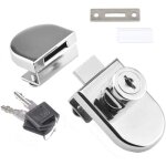 Serrure � pivot unique pour porte de placard avec verrouillage en verre pour portes vitr�es de 5 � 8 ...