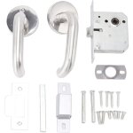 Serrures de poigne vasion poigne de porte universelle serrure de porte bouton de porte en acier inoxydable ...