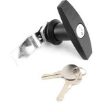 Serrure � poign�e en t, fixation arri�re t poign�e serrure bo�te � outils serrure de porte de garage ...