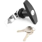 Serrure � poign�e en t, fixation arri�re t poign�e serrure bo�te � outils serrure de porte de garage ...