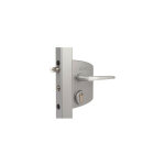 Serrure pour portail battant lakq / lapq - locinox argent 90 pour tube de 10 � 30 mm 70 argent a fouillot ...