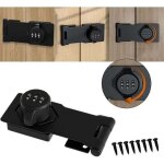 Serrure de porte code - scurit - casiers, abris jardin, armoires - acier inoxydable, avec vis - coles, ...