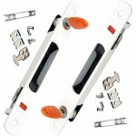 Serrure de porte coulissante, lot de 2 poign�es de porte coulissante en verre, poign�e invisible, nmontage ...