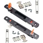 Serrure de porte coulissante, , lot de 2 poign�es de porte coulissante en verre, montage encastr�, � ...