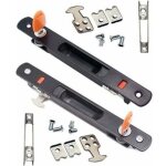 Serrure de porte coulissante, , lot de 2 poign�es de porte coulissante en verre, montage encastr�, � ...