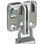 Serrure de porte coulissante cadenas moraillon loquet de porte loquet crochet antivol, finition inox ... Serrure de porte coulissante cadenas moraillon loquet de porte loquet crochet antivol, finition inox ...