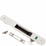 Serrure de porte coulissante - garnitures de quincaillerie de verrouillage simple de fenêtre de porte ... Serrure de porte coulissante - garnitures de quincaillerie de verrouillage simple de fenêtre de porte ...