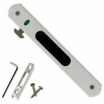 Serrure de porte coulissante - garnitures de quincaillerie de verrouillage simple de fenêtre de porte ... Serrure de porte coulissante - garnitures de quincaillerie de verrouillage simple de fenêtre de porte ...
