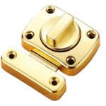 Serrures de porte loquet pivotant avec 6 vis pour portes, fen�tres, armoires et jardins, or