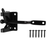 Serrure de porte, p�ne autobloquant, pour cl�tures en bois, jardins, abris de jardin, noir (144 mm)