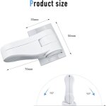 Serrures de porte de s�curit� pour b�b�, serrures de s�curit� abs avec adh�sif pour chambre � coucher, ...