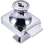 Serrure de porte en verre, serrure en acier chrom�, �cran en verre de verrouillage, serrure pour des ...