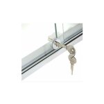 Serrure de porte en verre. serrure de porte coulissante. serrure ronde en verre. serrure de porte mobile ...