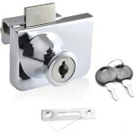 Serrure de porte en verre, serrure vitrine, verrous de s�curit� � double ou single ouverture, pour porte ...