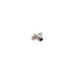 Serrure � poussoir sans barillet - d�cor : nickel� - longueur : 27 mm - mat�riau : zamac ojmar