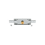 Serrure de rideau 2 points cylindre rond - viro argent 42 vari� 42