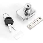 Serrure simple en verre 407, cylindre de serrure de porte d'armoire en alliage de zinc, quincaillerie ...