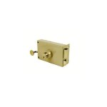 Serrure de suret� vega horizontale � tirage - jpm jaune / dor� droite sur num�ro by0347
