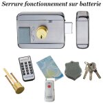 Serrure t�l�command� sur batterie d'ouverture � distance