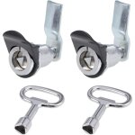 Serrure triangle came longue cl�s argent 2 paquet - ccykxa