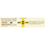 Serrure tubulaire v6526 axe 63, 5mm bouton tulipe inox - vachette - 19299000