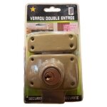 Serrure verrou applique horizontale � tirage